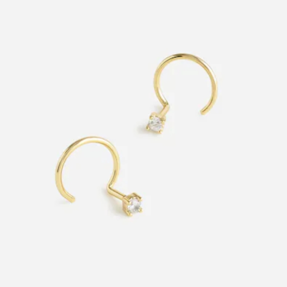 Madewell Crystal Illusion Stud Earrings NWT